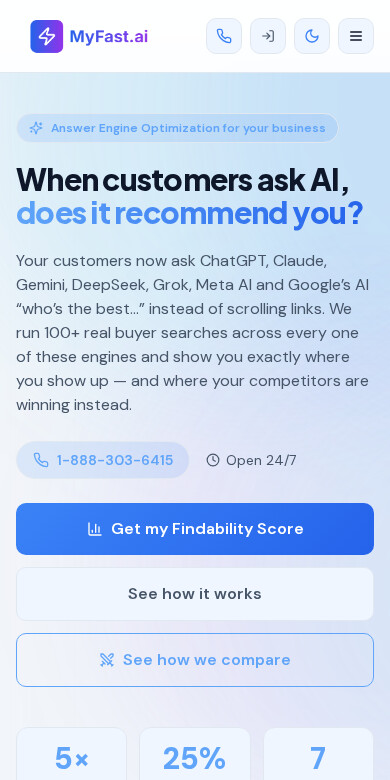 Mobile homepage of AEO Platform